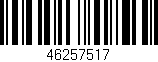 Código de barras (EAN, GTIN, SKU, ISBN): '46257517'