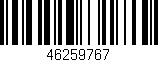 Código de barras (EAN, GTIN, SKU, ISBN): '46259767'