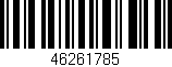 Código de barras (EAN, GTIN, SKU, ISBN): '46261785'