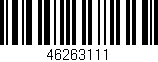 Código de barras (EAN, GTIN, SKU, ISBN): '46263111'