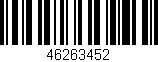 Código de barras (EAN, GTIN, SKU, ISBN): '46263452'