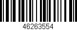 Código de barras (EAN, GTIN, SKU, ISBN): '46263554'