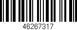 Código de barras (EAN, GTIN, SKU, ISBN): '46267317'