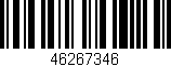 Código de barras (EAN, GTIN, SKU, ISBN): '46267346'
