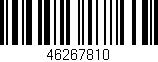 Código de barras (EAN, GTIN, SKU, ISBN): '46267810'