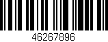 Código de barras (EAN, GTIN, SKU, ISBN): '46267896'