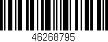 Código de barras (EAN, GTIN, SKU, ISBN): '46268795'