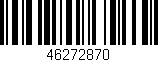 Código de barras (EAN, GTIN, SKU, ISBN): '46272870'