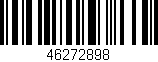 Código de barras (EAN, GTIN, SKU, ISBN): '46272898'