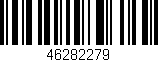 Código de barras (EAN, GTIN, SKU, ISBN): '46282279'