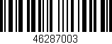 Código de barras (EAN, GTIN, SKU, ISBN): '46287003'
