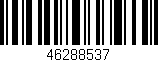 Código de barras (EAN, GTIN, SKU, ISBN): '46288537'