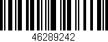 Código de barras (EAN, GTIN, SKU, ISBN): '46289242'