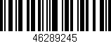 Código de barras (EAN, GTIN, SKU, ISBN): '46289245'