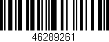 Código de barras (EAN, GTIN, SKU, ISBN): '46289261'