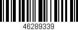 Código de barras (EAN, GTIN, SKU, ISBN): '46289339'