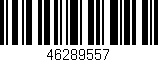 Código de barras (EAN, GTIN, SKU, ISBN): '46289557'