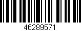 Código de barras (EAN, GTIN, SKU, ISBN): '46289571'