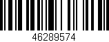 Código de barras (EAN, GTIN, SKU, ISBN): '46289574'