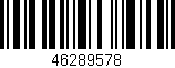 Código de barras (EAN, GTIN, SKU, ISBN): '46289578'
