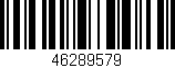 Código de barras (EAN, GTIN, SKU, ISBN): '46289579'