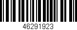 Código de barras (EAN, GTIN, SKU, ISBN): '46291923'