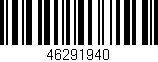 Código de barras (EAN, GTIN, SKU, ISBN): '46291940'