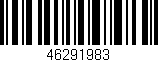 Código de barras (EAN, GTIN, SKU, ISBN): '46291983'