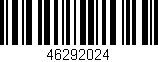 Código de barras (EAN, GTIN, SKU, ISBN): '46292024'