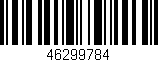 Código de barras (EAN, GTIN, SKU, ISBN): '46299784'