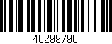 Código de barras (EAN, GTIN, SKU, ISBN): '46299790'
