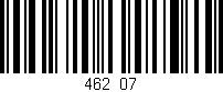 Código de barras (EAN, GTIN, SKU, ISBN): '462/07'