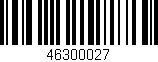 Código de barras (EAN, GTIN, SKU, ISBN): '46300027'