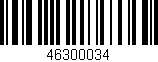 Código de barras (EAN, GTIN, SKU, ISBN): '46300034'