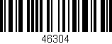 Código de barras (EAN, GTIN, SKU, ISBN): '46304'