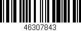 Código de barras (EAN, GTIN, SKU, ISBN): '46307843'