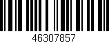 Código de barras (EAN, GTIN, SKU, ISBN): '46307857'