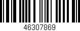 Código de barras (EAN, GTIN, SKU, ISBN): '46307869'