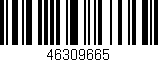 Código de barras (EAN, GTIN, SKU, ISBN): '46309665'