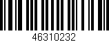 Código de barras (EAN, GTIN, SKU, ISBN): '46310232'