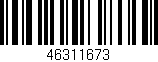 Código de barras (EAN, GTIN, SKU, ISBN): '46311673'