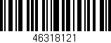 Código de barras (EAN, GTIN, SKU, ISBN): '46318121'