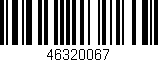 Código de barras (EAN, GTIN, SKU, ISBN): '46320067'