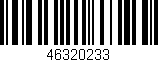 Código de barras (EAN, GTIN, SKU, ISBN): '46320233'