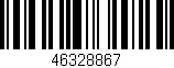 Código de barras (EAN, GTIN, SKU, ISBN): '46328867'