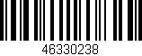 Código de barras (EAN, GTIN, SKU, ISBN): '46330238'