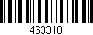 Código de barras (EAN, GTIN, SKU, ISBN): '463310'