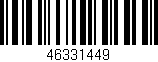 Código de barras (EAN, GTIN, SKU, ISBN): '46331449'