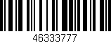 Código de barras (EAN, GTIN, SKU, ISBN): '46333777'