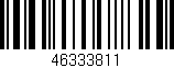 Código de barras (EAN, GTIN, SKU, ISBN): '46333811'